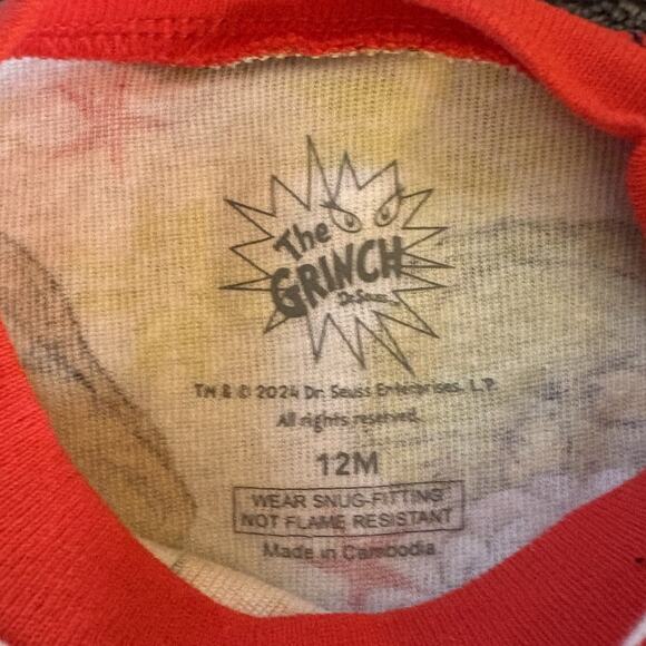 NWT The Grinch Dr. Seuss Set of 2 Pajamas 4 Pieces Total Size 12 Months - Picture 7 of 10